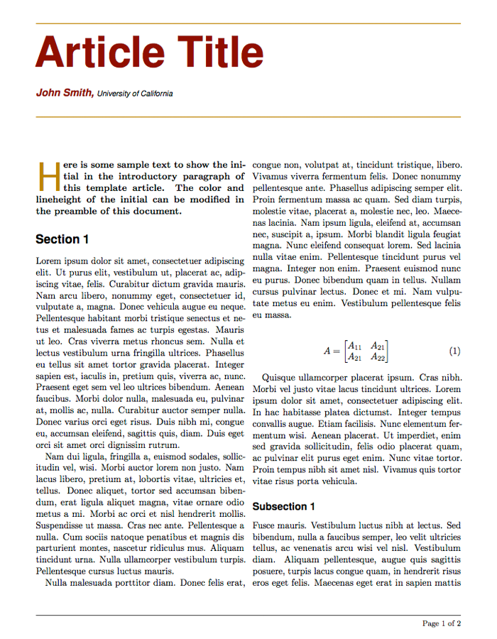 article